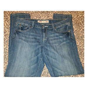 Mossimo Supply Skinny Jeans Womens Size 17 Blue Medium Wash Denim Low Rise (EE9)
